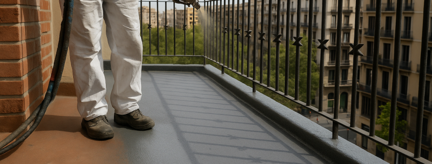 Impermeabilizar balcones con poliurea en Barcelona