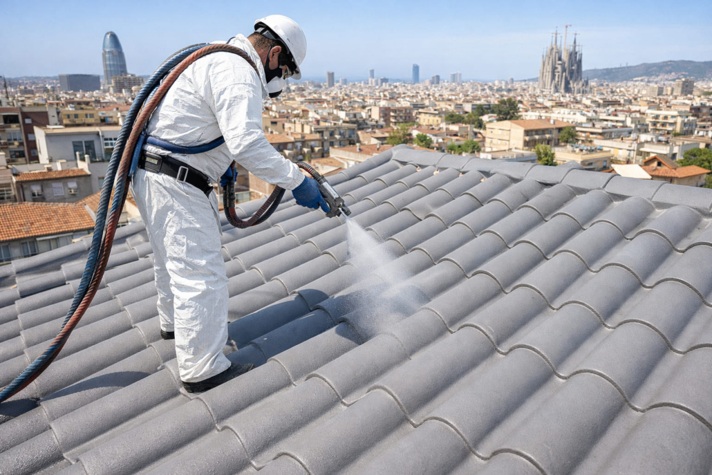 impermeabilizar-tejado-poliurea-barcelona